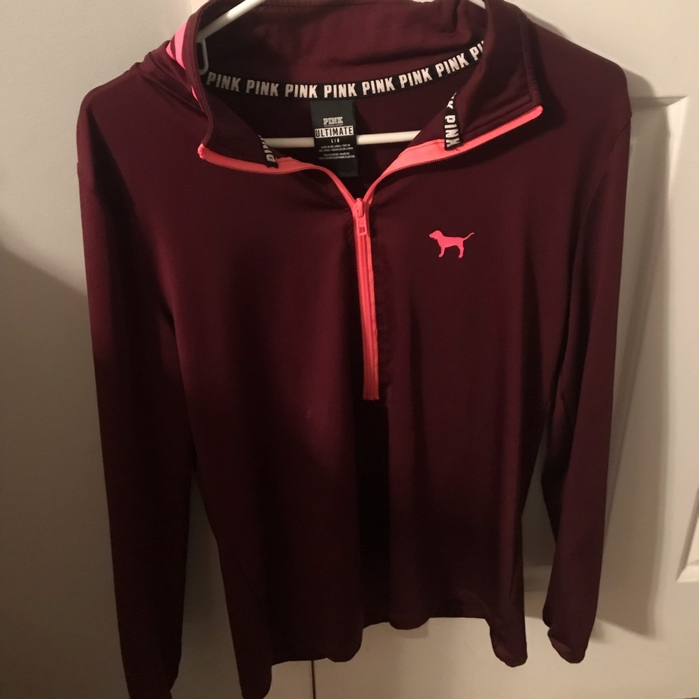 Victoria secret pink half zip